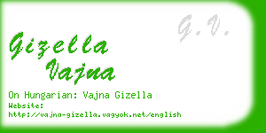 gizella vajna business card